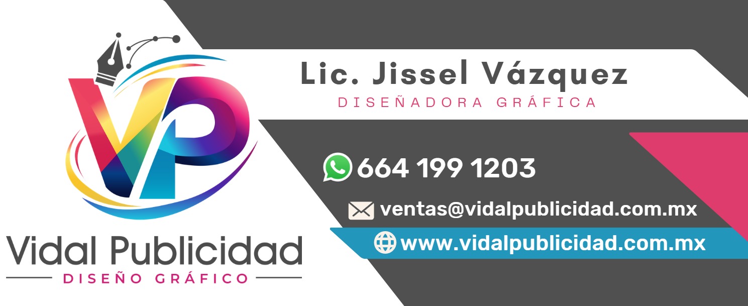 Tarjeta de presentación Vidal Publicidad